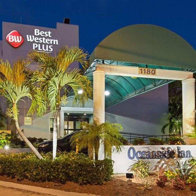Oceanside Inn Fort Lauderdale Best Western night time